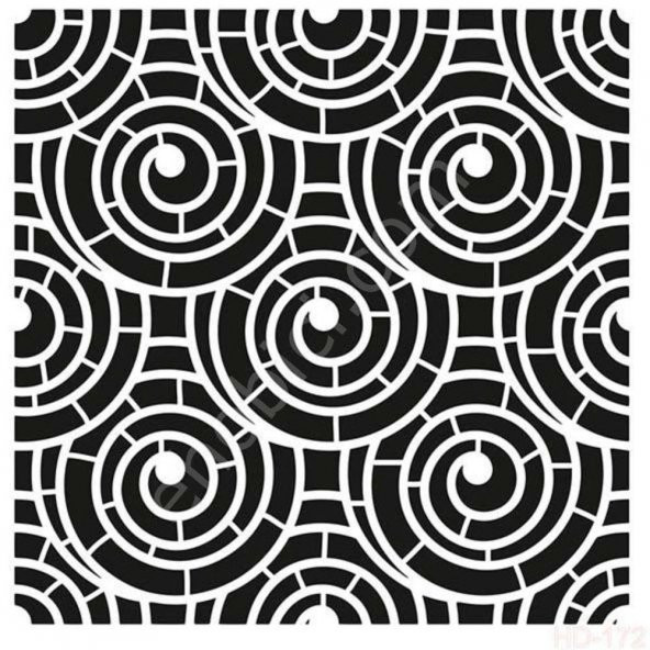 HD172 Cadence Home Dekor Stencil 45x45 ürün görseli 1