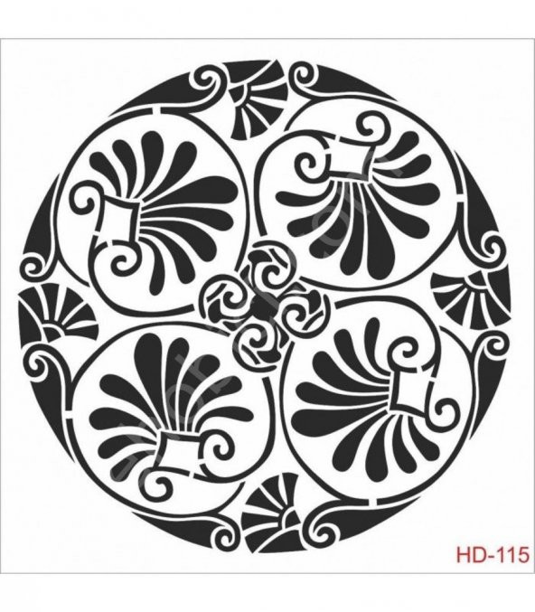 HD115 Cadence Home Dekor Stencil 45x45 ürün görseli 1