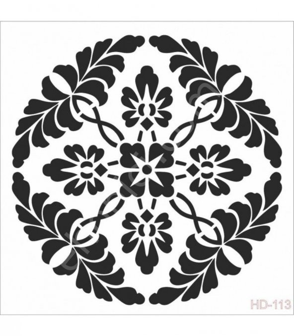 HD113 Cadence Home Dekor Stencil 45x45 ürün görseli 1