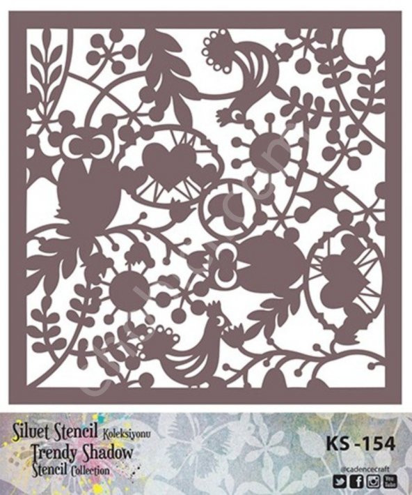 Cadence KS154 Silüet Stencil ürün görseli 1