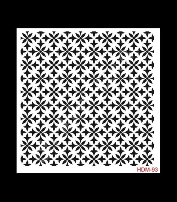 HDM93 Cadence Home Dekor Stencil 25x25 ürün görseli 1