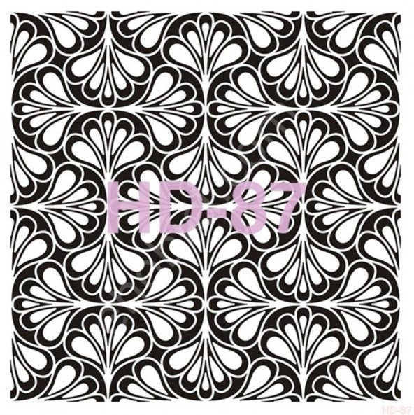 HD87 Cadence Home Dekor Stencil 45x45 ürün görseli 1