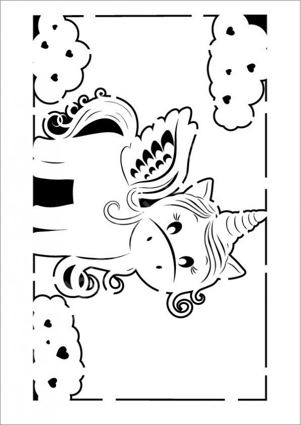 Cadence Çocuk Desen Stencil Şablon 21x30 KCS-008 ürün görseli 1
