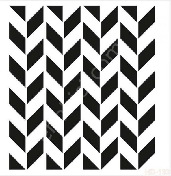 HD133 Cadence Home Dekor Stencil 45x45 ürün görseli 1