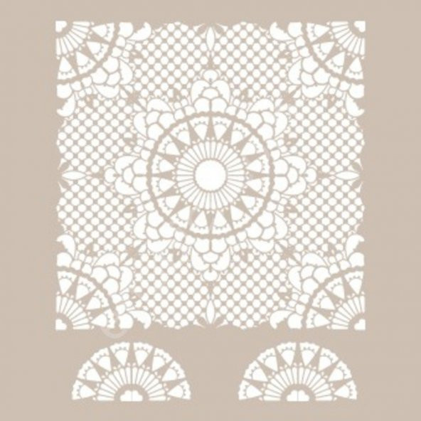 DS17 Cadence Dantel Serisi 25x35 Stencil - Resim 2