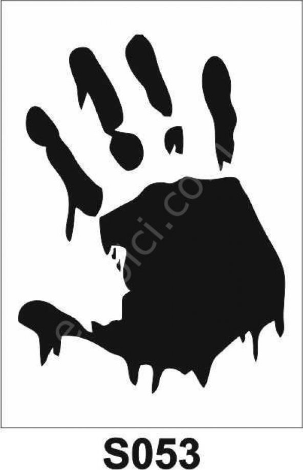 Diğer Karışık Desenler Stencil Şablon (25x25) S-053 ürün görseli 1