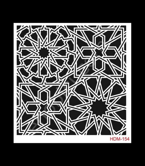 HDM154 Cadence Home Dekor Stencil 25x25 ürün görseli 1