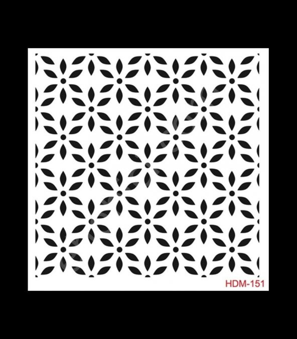 HDM151 Cadence Home Dekor Stencil 25x25 ürün görseli 1