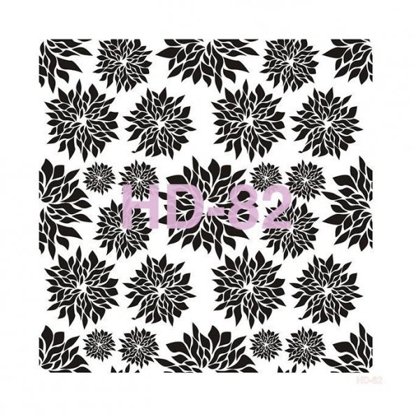 HD82 Cadence Home Dekor Stencil 45x45 ürün görseli 1
