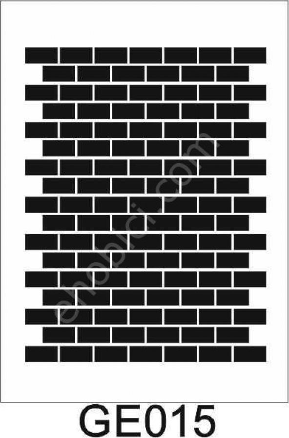 Geometrik Desenler Stencil Şablon (21x30) GE-015 ürün görseli 1