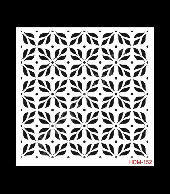 HDM152 Cadence Home Dekor Stencil 25x25 ürün görseli 1