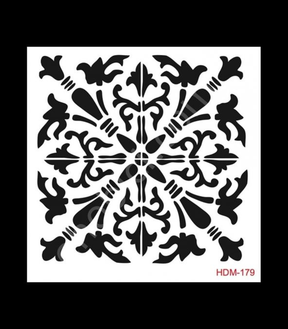 HDM179 Cadence Home Dekor Stencil 25x25 ürün görseli 1