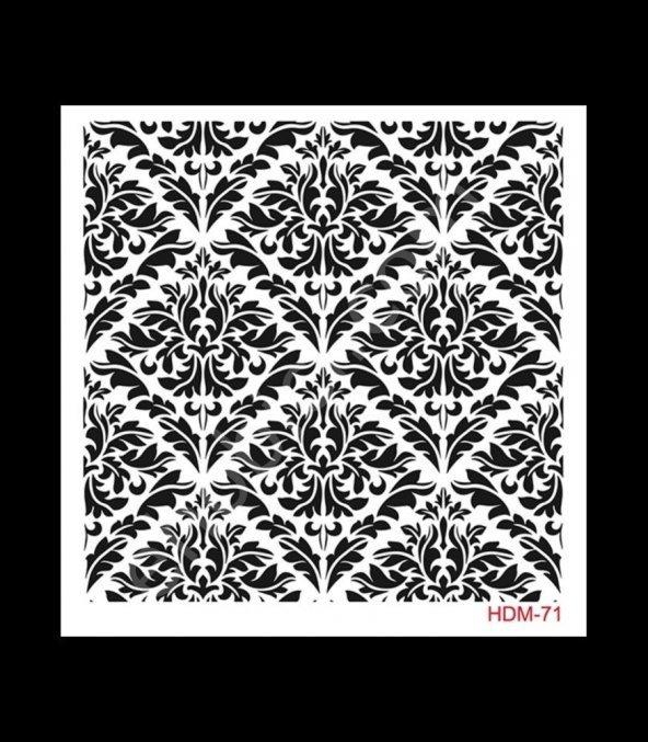 HDM71 Cadence Home Dekor Stencil 25x25 ürün görseli 1