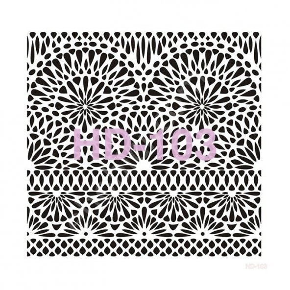HD103 Cadence Home Dekor Stencil 45x45 ürün görseli 1
