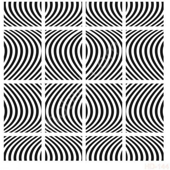 HD144 Cadence Home Dekor Stencil 45x45 ürün görseli 1