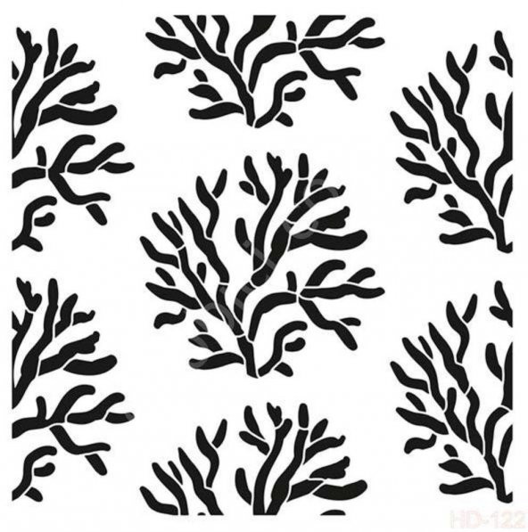 HD122 Cadence Home Dekor Stencil 45x45 ürün görseli 1