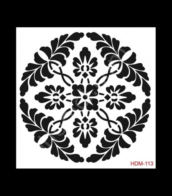HDM113 Cadence Home Dekor Stencil 25x25 ürün görseli 1