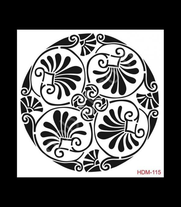 HDM115 Cadence Home Dekor Stencil 25x25 ürün görseli 1