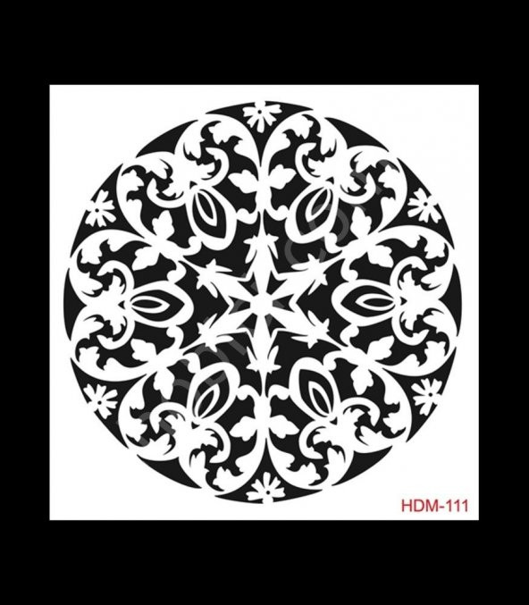 HDM111 Cadence Home Dekor Stencil 25x25 ürün görseli 1