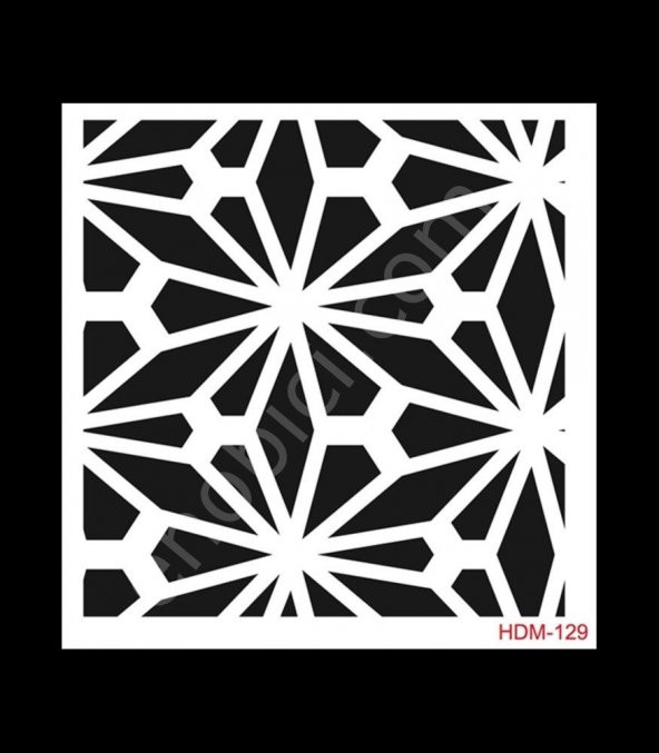 HDM129 Cadence Home Dekor Stencil 25x25 ürün görseli 1