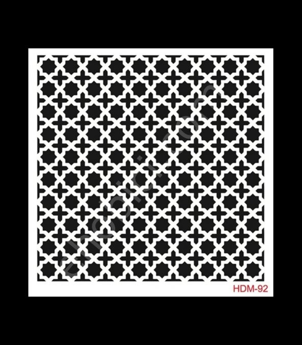 HDM92 Cadence Home Dekor Stencil 25x25 ürün görseli 1