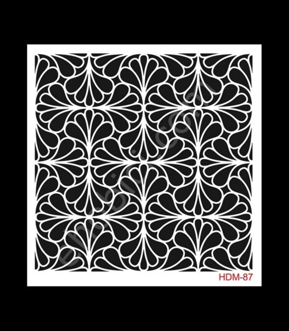 HDM87 Cadence Home Dekor Stencil 25x25 ürün görseli 1