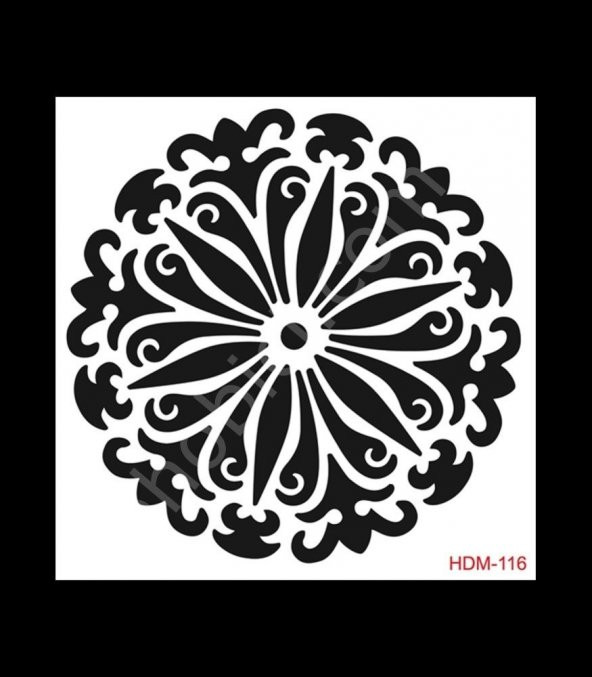 HDM116 Cadence Home Dekor Stencil 25x25 ürün görseli 1