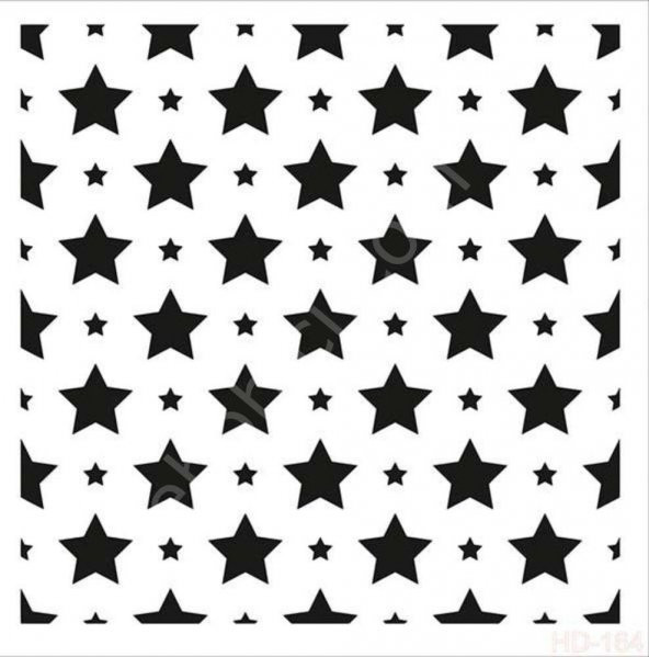 HD164 Cadence Home Dekor Stencil 45x45 ürün görseli 1