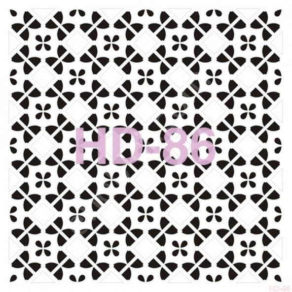 HD86 Cadence Home Dekor Stencil 45x45 ürün görseli 1