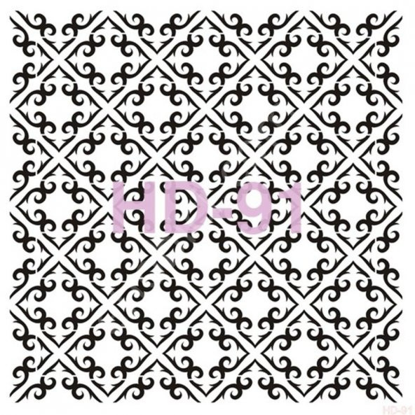 HD91 Cadence Home Dekor Stencil 45x45 ürün görseli 1