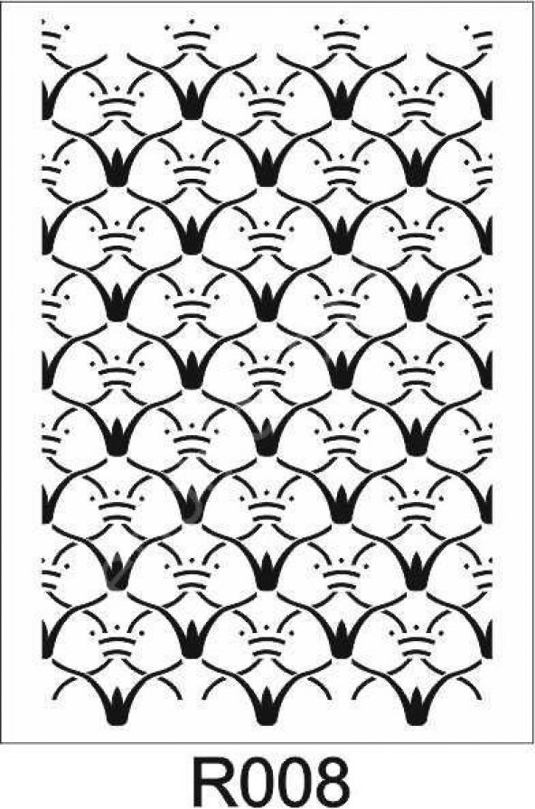 Ardışık Desen Stencil Şablon (21x30) R-008 ürün görseli 1