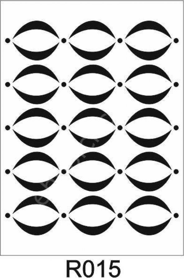 Ardışık Desen Stencil Şablon (21x30) R-015 ürün görseli 1