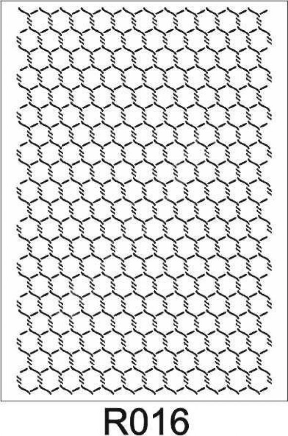 Ardışık Desen Stencil Şablon (21x30) R-016 ürün görseli 1