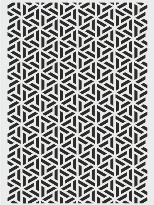 Ardışık Desen Stencil Şablon (21x30) R-039 ürün görseli 1