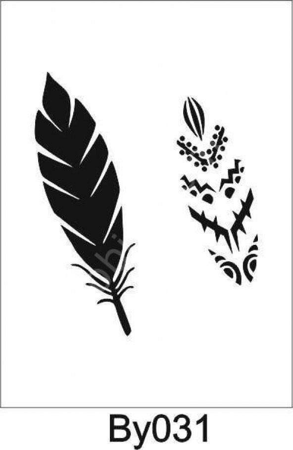Boyutlu Desen Stencil Şablon (25x25) BY-031 ürün görseli 1