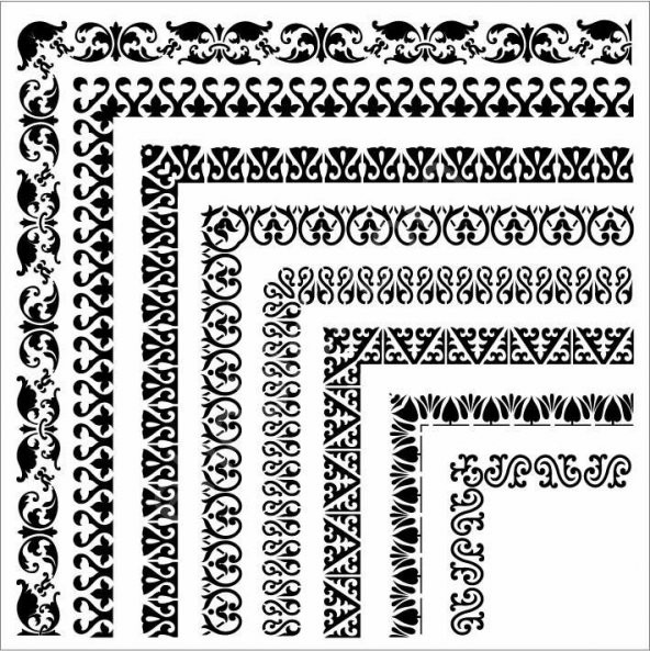 HD177 Cadence Home Dekor Stencil 45x45 ürün görseli 1