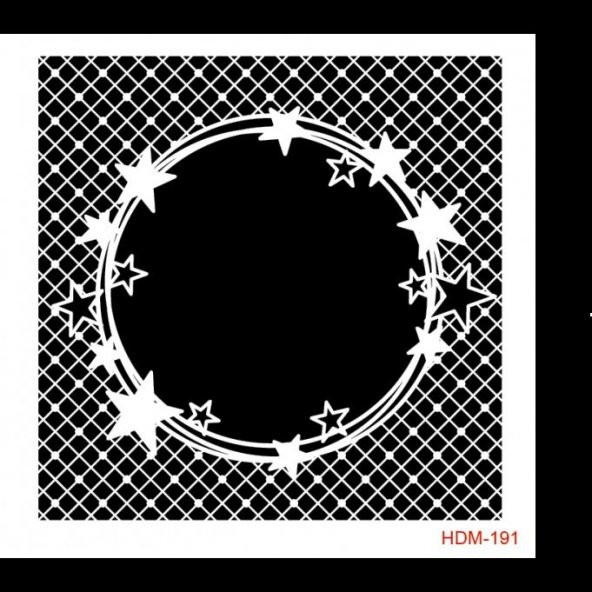 Cadence Home Dekor Stencil 25x25 HDM191 ürün görseli 1