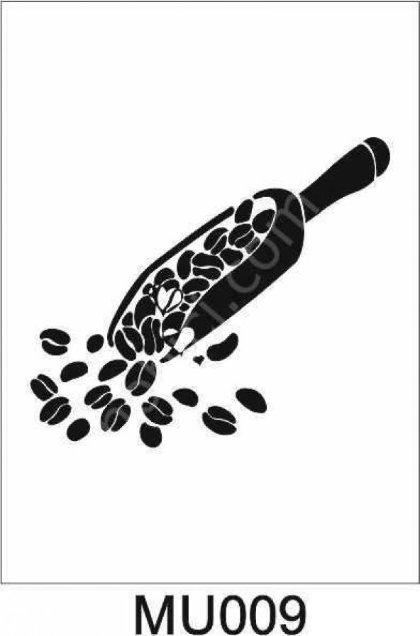 Mutfak Temalı Desenler Stencil Şablon (25x25) MU-009 ürün görseli 1