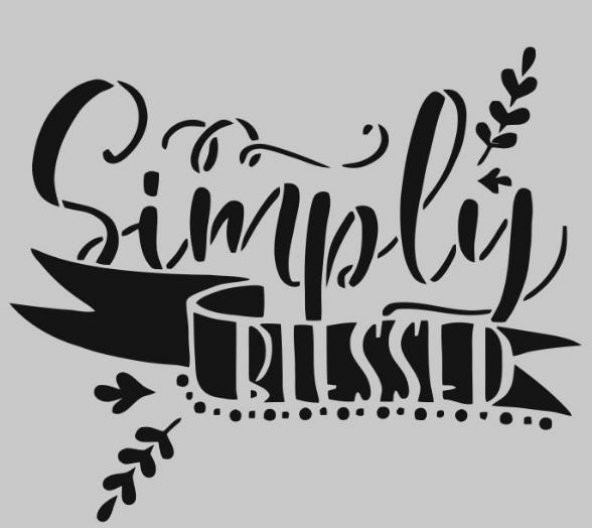 Yazı Desenler Stencil Şablon (25x25) YZ-277 ürün görseli 1