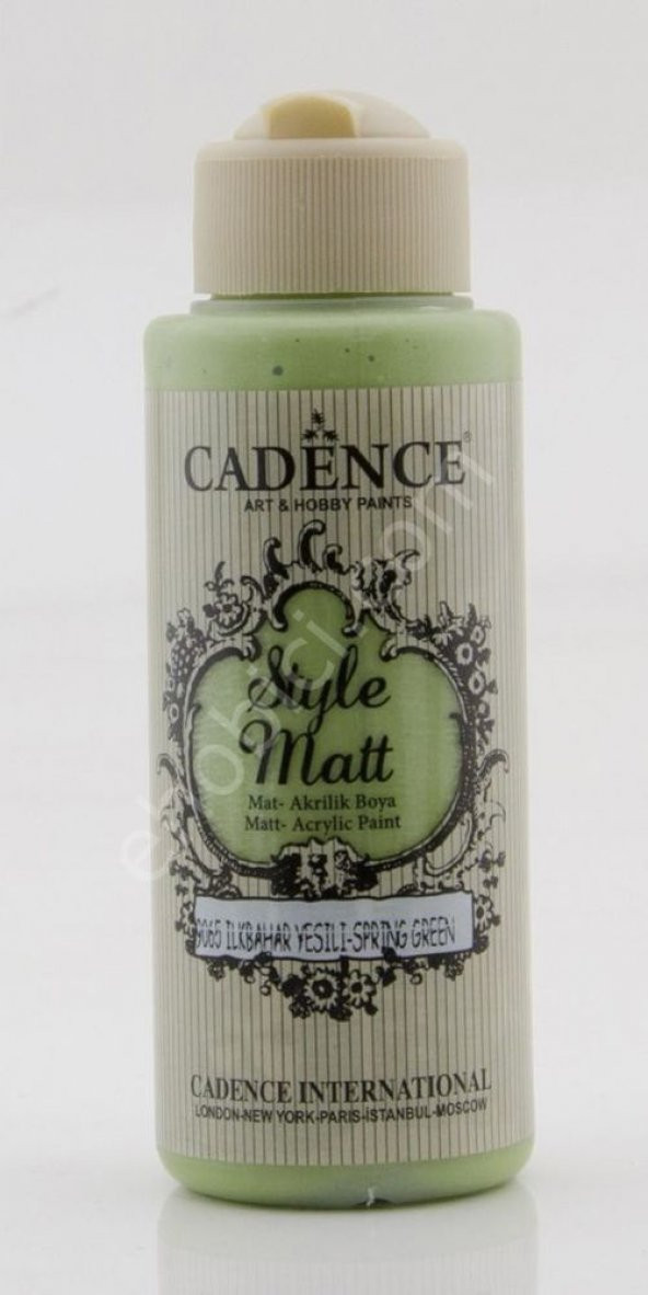 Cadence Style Matt Akrilik Boya S9065 İlkbahar Yeşili 120ml ürün görseli 1