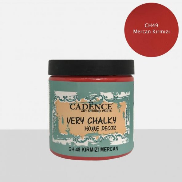 CH49 Kırmızı Mercan - 500ML Cadence Very Chalky Home Decor ürün görseli 1