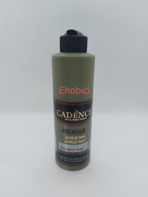 Cadence Akrilik Boya 250ML 8010 Ceviz Yeşili Ahşap Boyası ürün görseli 1