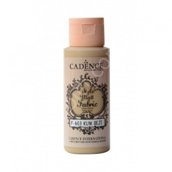 Cadence Style Mat Kumaş Boyası - 603 Kum Beji 59ml ürün görseli 1
