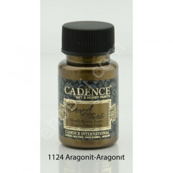 Cadence Dora Metalik Kumaş Boyası 1124 Aragonit 50ml ürün görseli 1