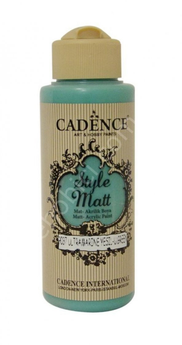 Cadence Style Matt Akrilik Boya S9037 Ultra Marin Yeşil 120ml ürün görseli 1
