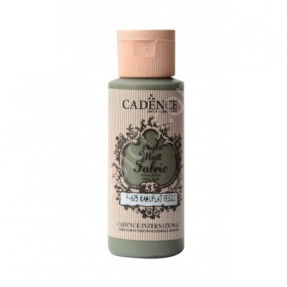 Cadence Style Mat Kumaş Boyası - 625 Kamuflaj Yeşili 59ml ürün görseli 1
