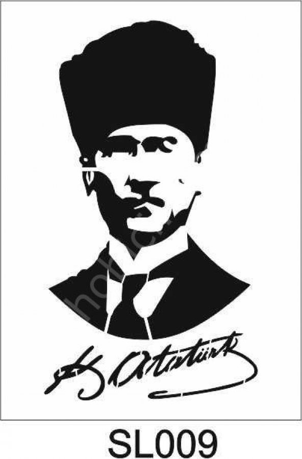 Siluet Desenler Stencil Şablon (21x30) SL-009 ürün görseli 1