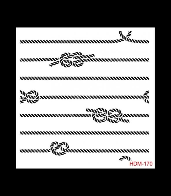 HDM170 Cadence Home Dekor Stencil 25x25 ürün görseli 1