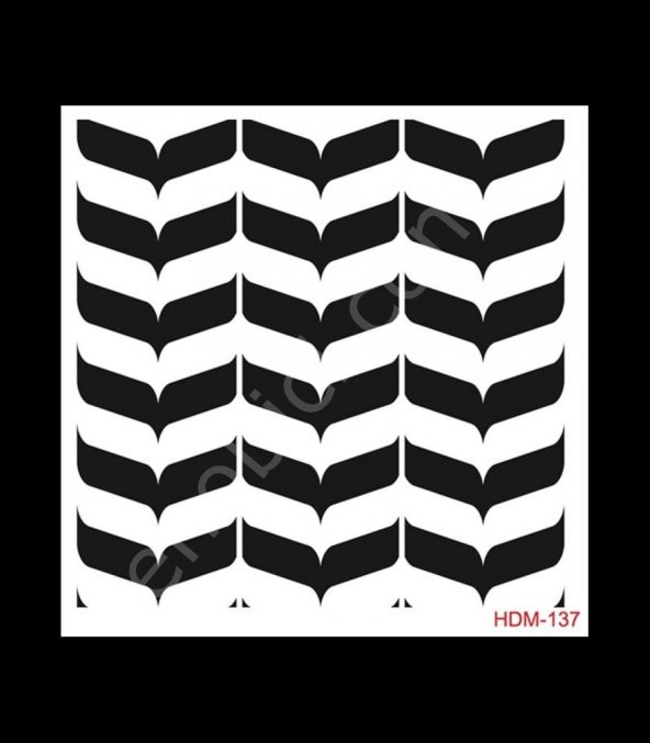 HDM137 Cadence Home Dekor Stencil 25x25 ürün görseli 1