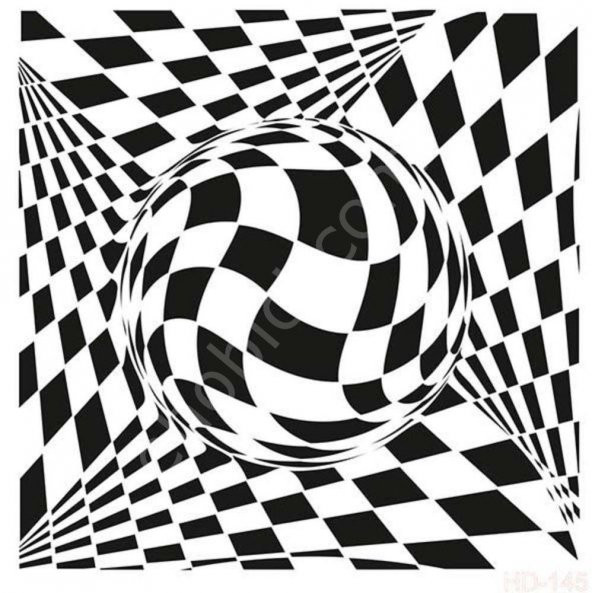 HD145 Cadence Home Dekor Stencil 45x45 ürün görseli 1